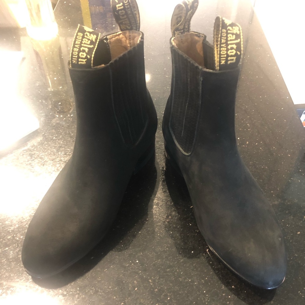 Suede Black Ankle Booties